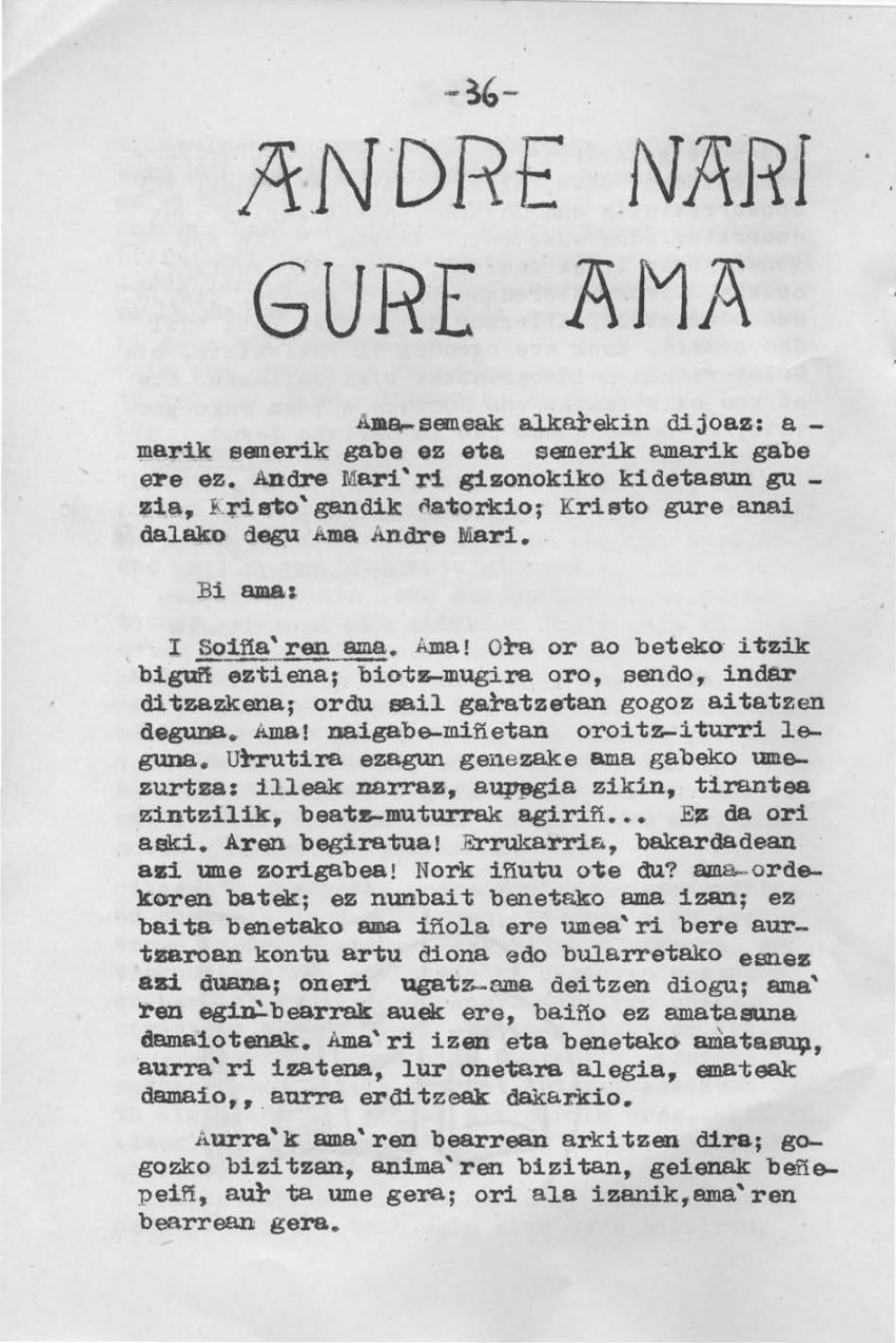 Andre Mari Gure Ama