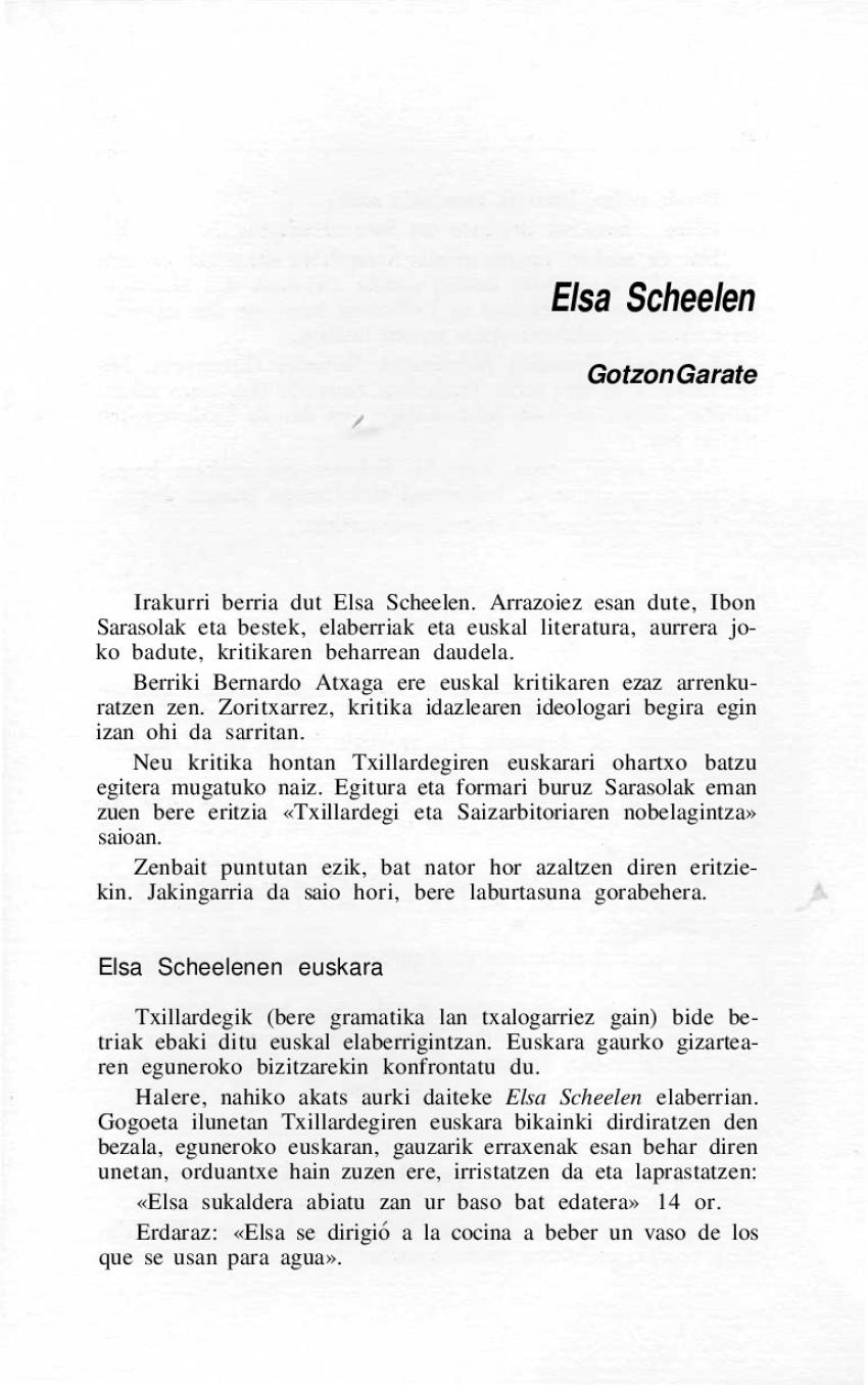 «Elsa Scheelen»-eko euskara