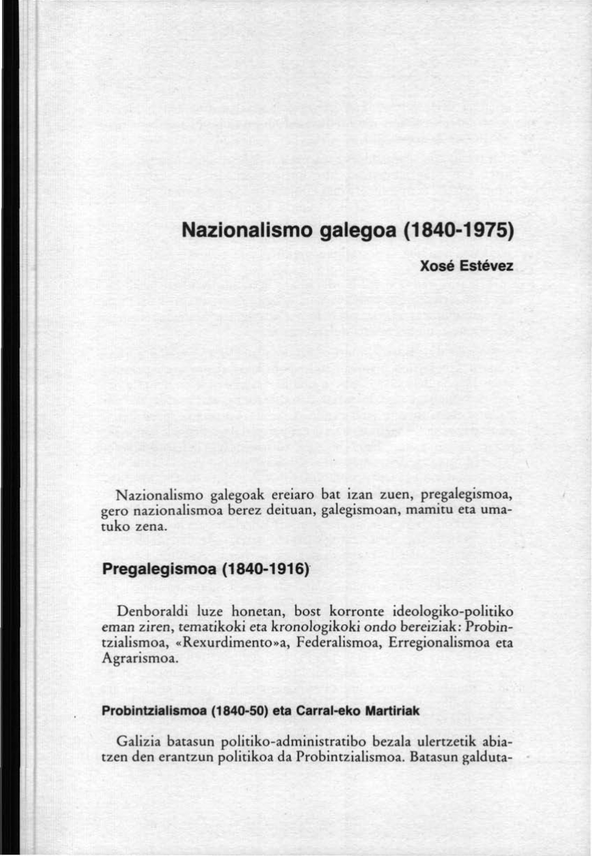 Nazionalismo galegoa (1840-1975)
