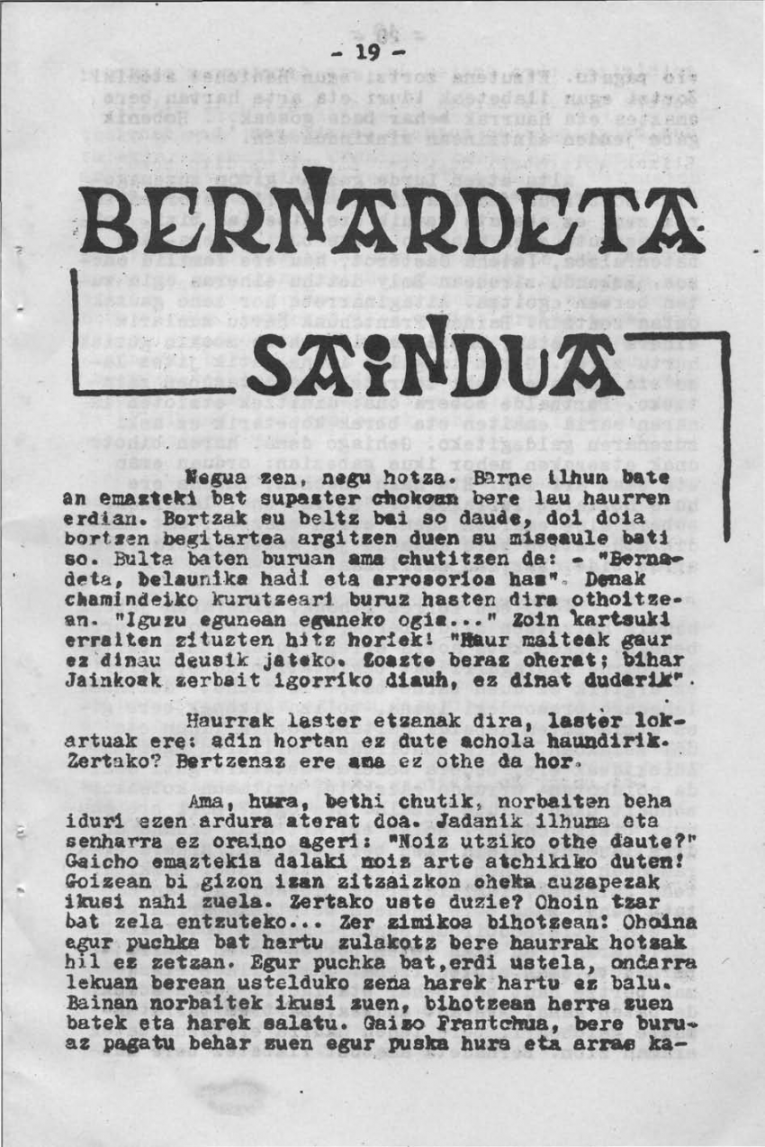 Bernardeta Saindua