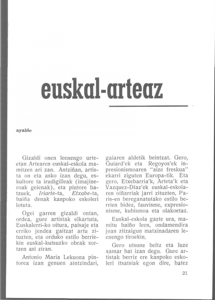 Euskal-arteaz